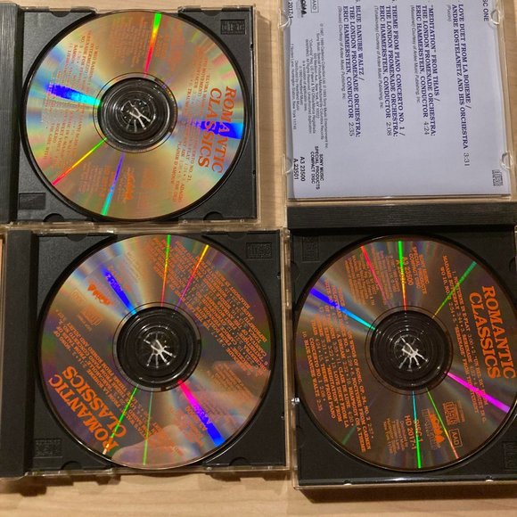 ROMANTIC CLASSICS CDs Volume 1 - 3, Credenza Collection Sony Music Ent - Picture 2 of 6